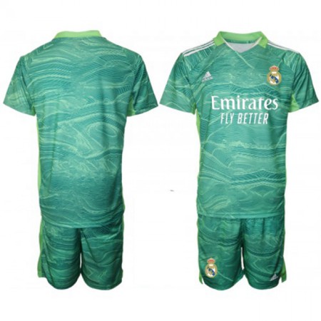 Billiga Fotbollströjor Real Madrid Målvakt Barn Tredje tröja 2021/22 Kortärmad